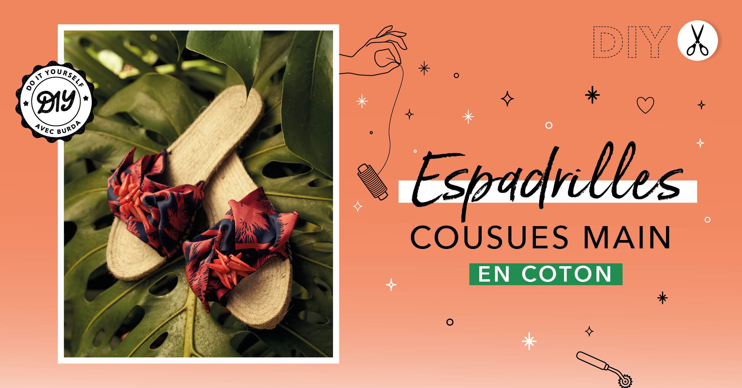 DIY : Coudre des espadrilles pour l'été