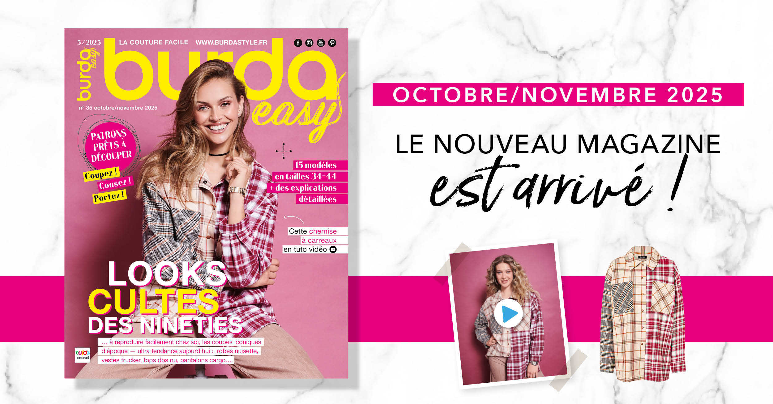 Octobre/novembre 2025: le nouveau numéro de burda easy !