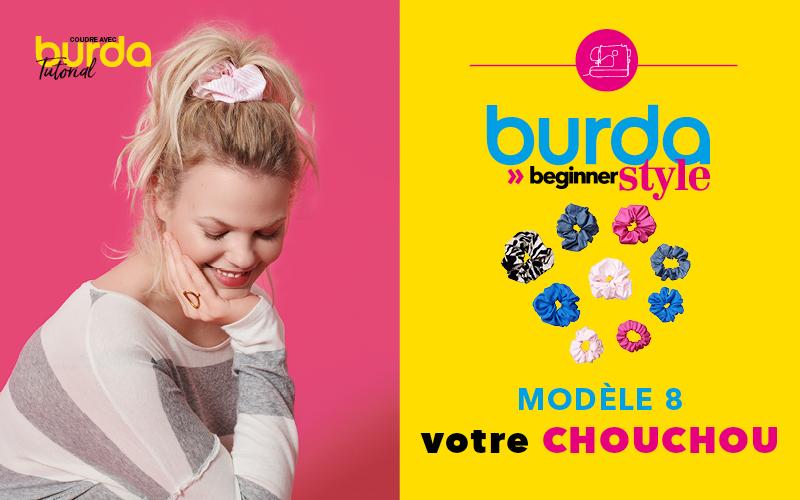 Tutoriel vidéo Burda Style HS Beginner 2022 - Le chouchou élastique #8
