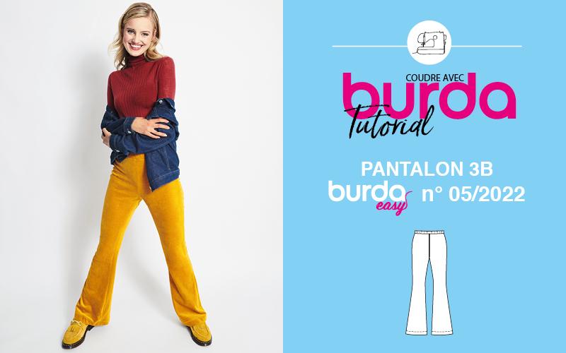 Tuto vidéo : Pantalon 3B - burda easy n°5 septembre/octobre 2022