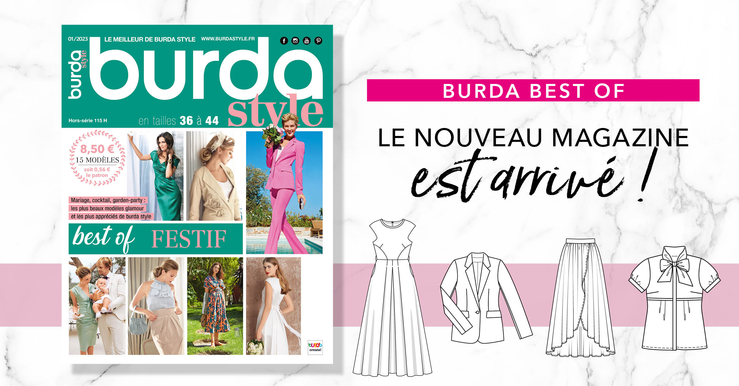 Février 2023 : le nouveau numéro de burda best of !