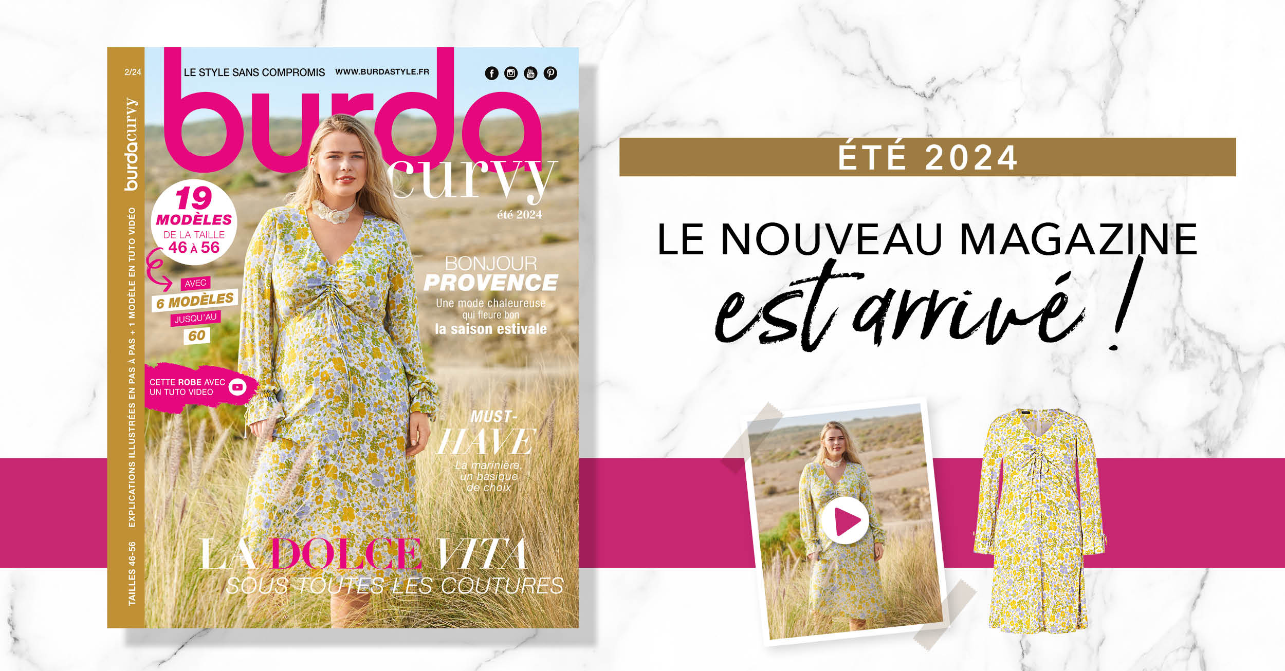 Été 2024 : le nouveau numéro de burda curvy !