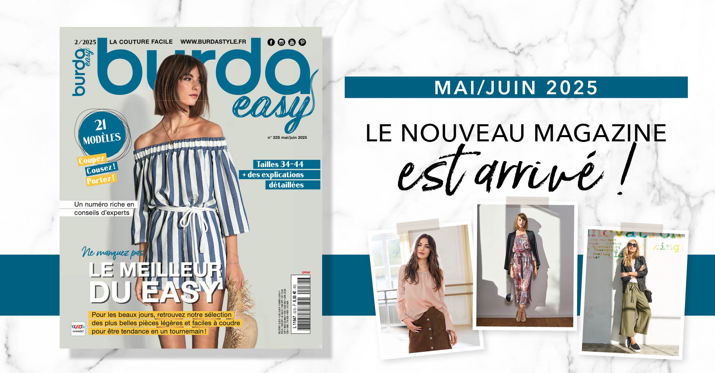 Mai/juin 2025: le nouveau numéro de burda easy !