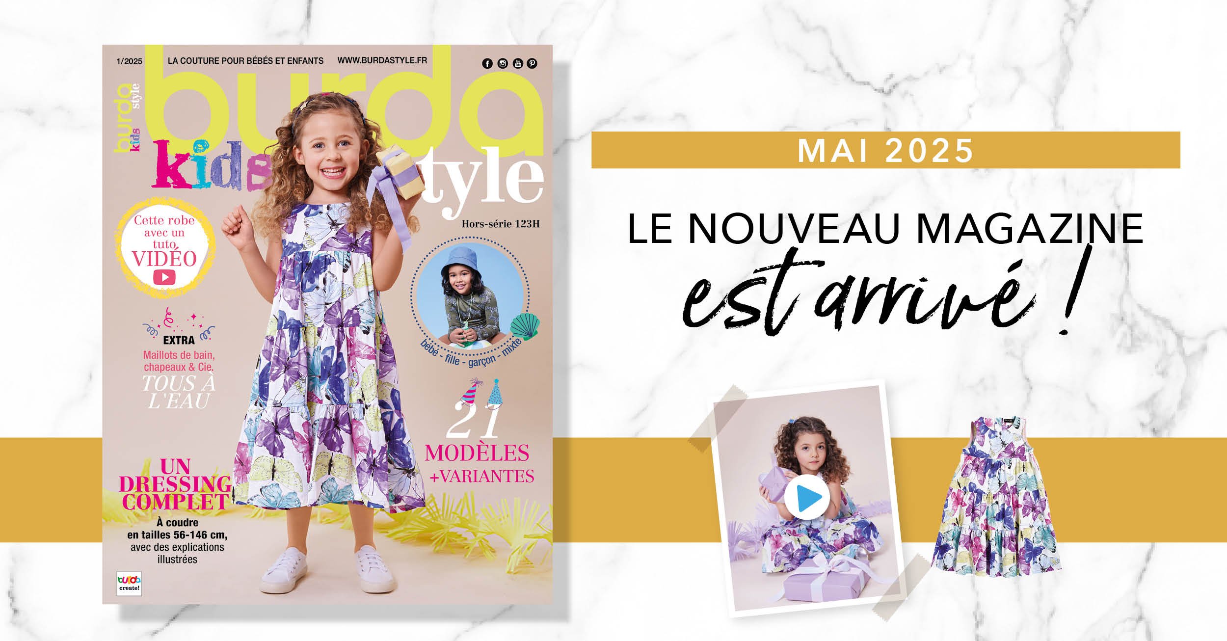 Mai 2025: le nouveau hors série burda style Kids!