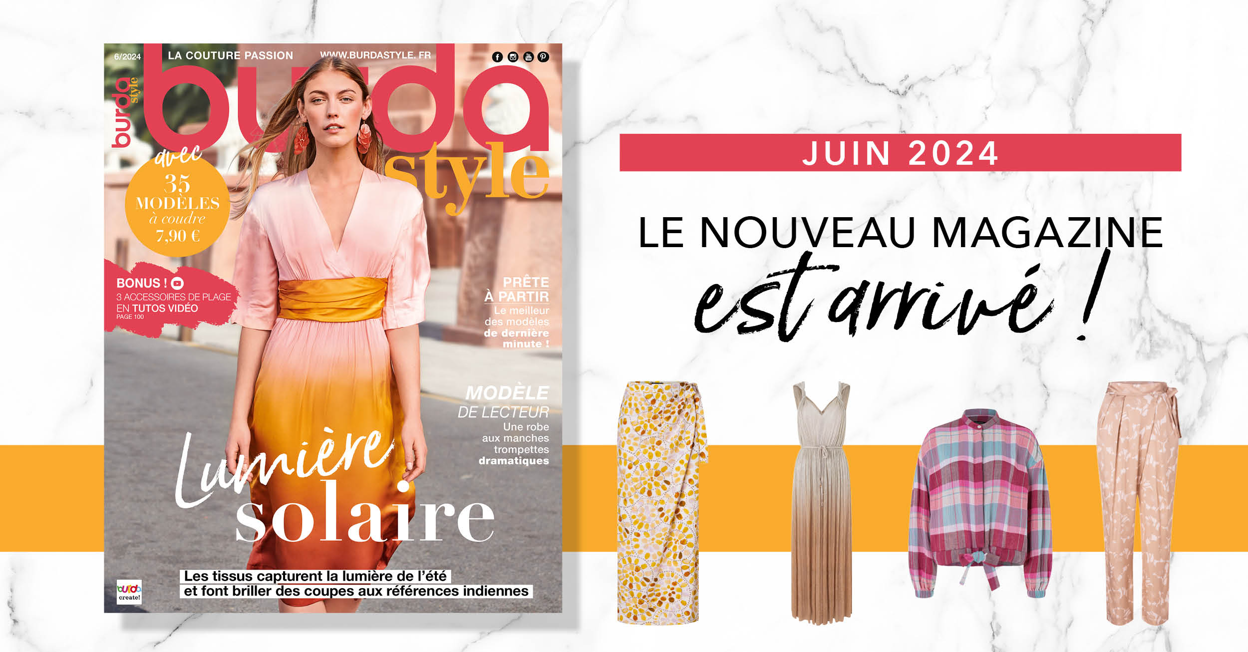 Juin 2024 : le nouveau numéro de burda style !