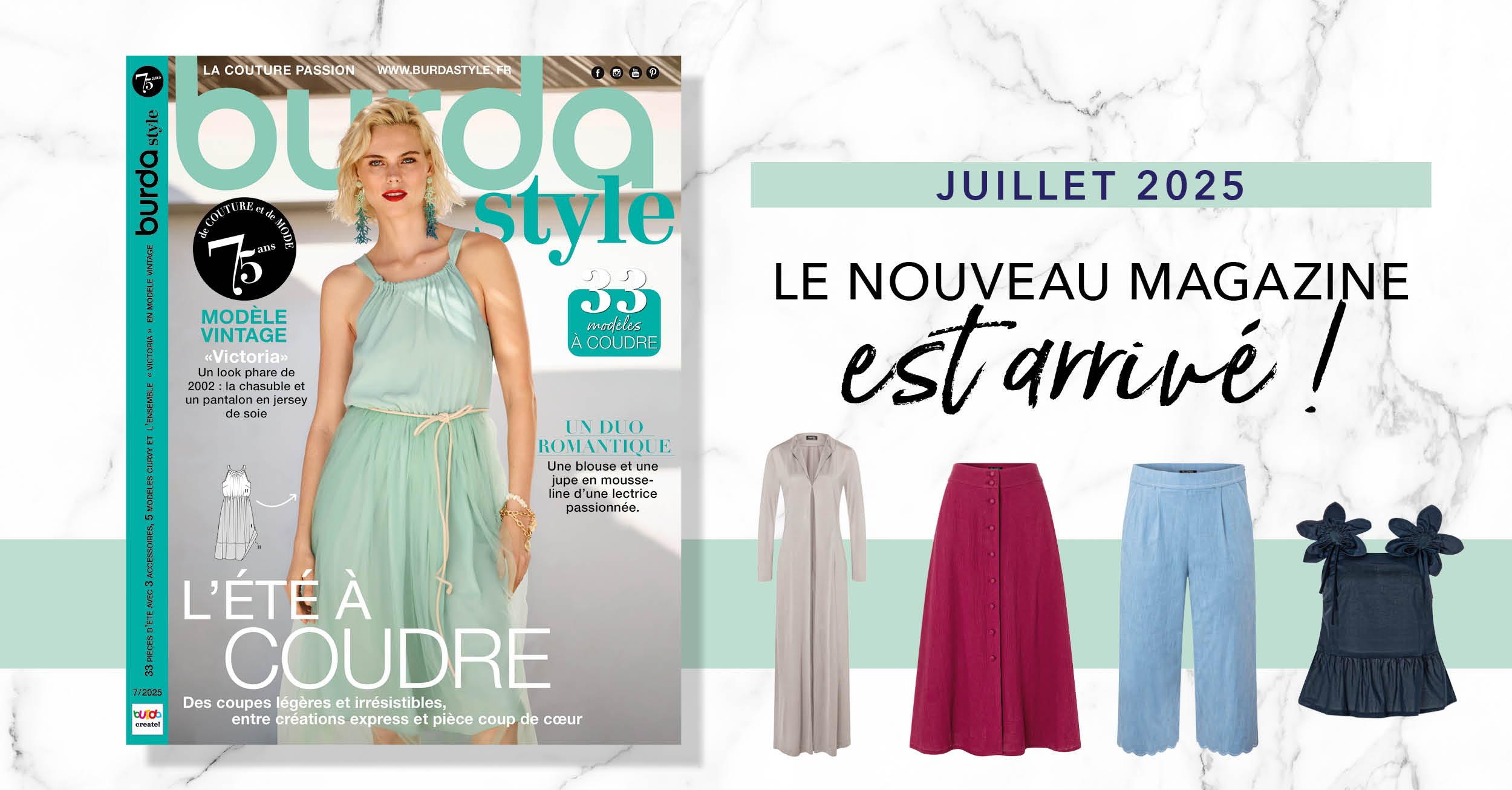 Juillet 2025 : Le nouveau numéro de Burda Style !