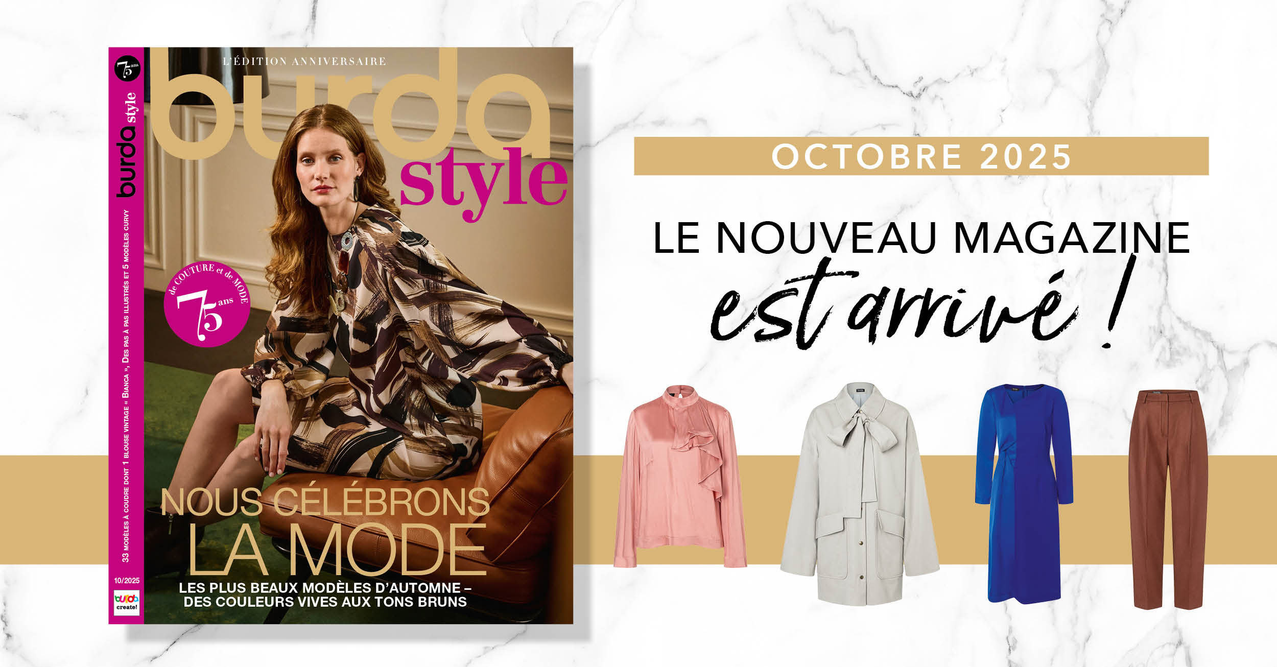 Octobre 2025 : Le nouveau numéro de Burda Style ! 
