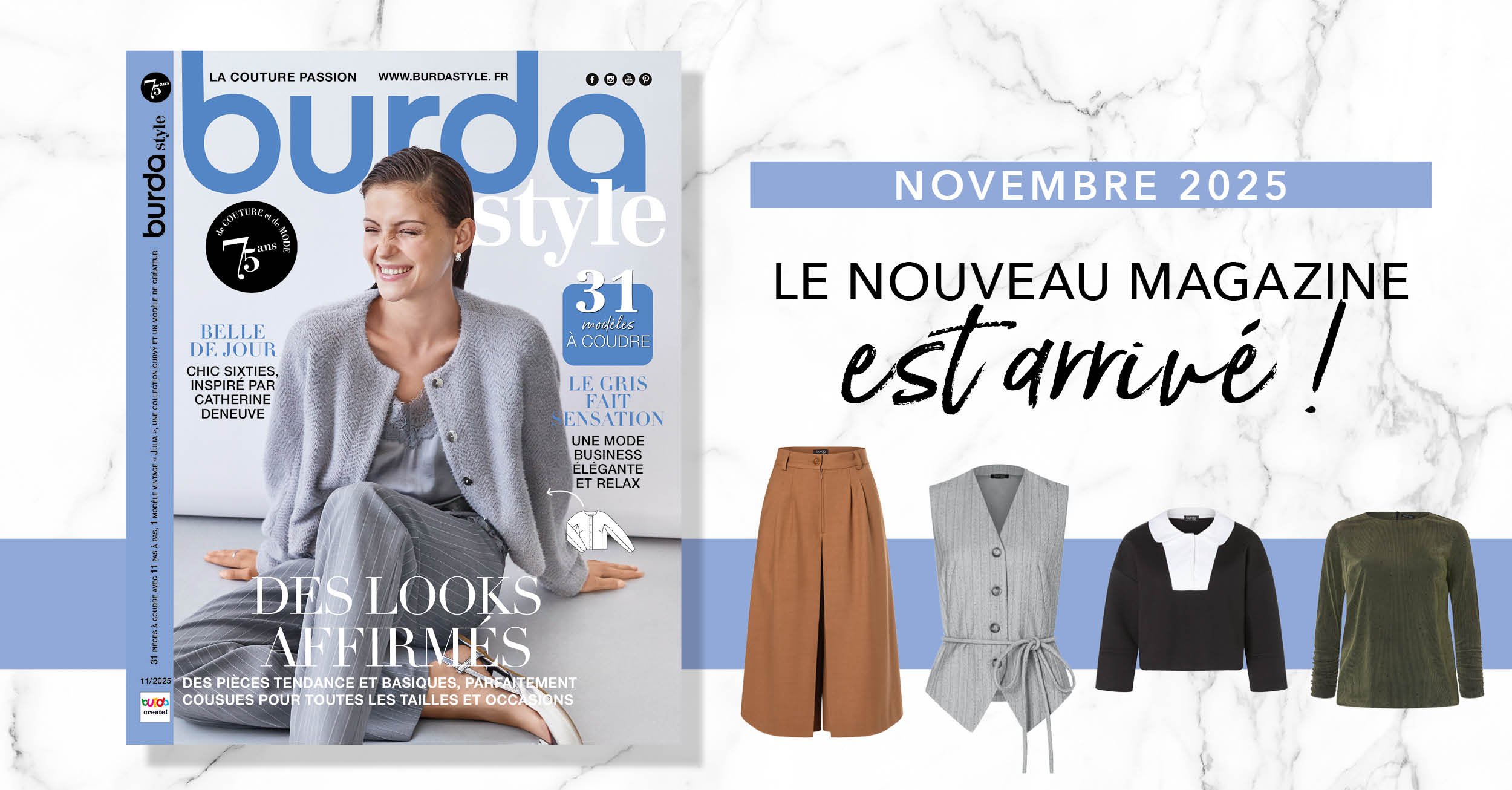 Novembre 2025 : Le nouveau numéro de Burda Style !