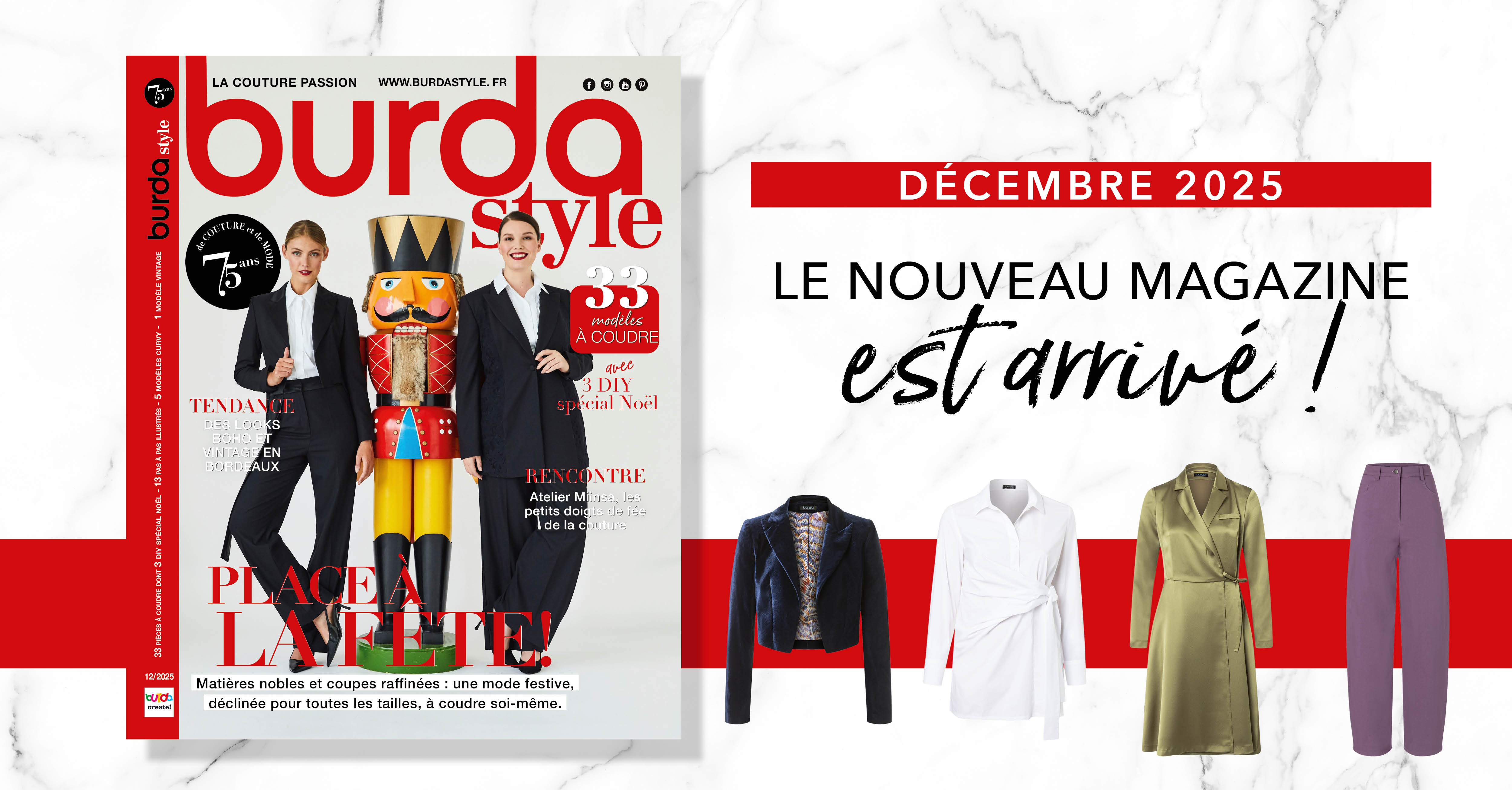 Burda Style décembre 2025 : Place à la fête