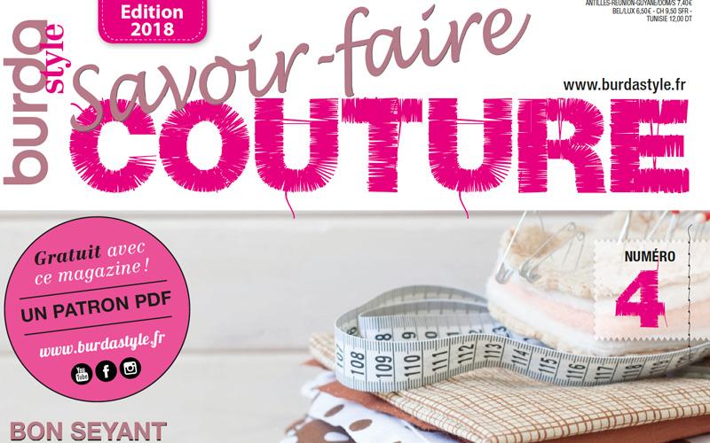 Le Savoir-Faire Couture 4 est sorti ! Et un patron PDF est offert avec l'achat du magazine ! 