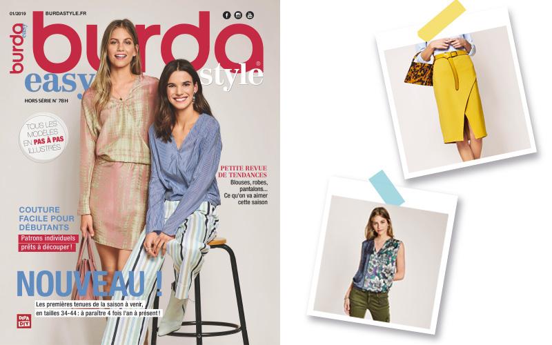 Burda Easy 1 2019 est en kiosque dès ce vendredi ! 
