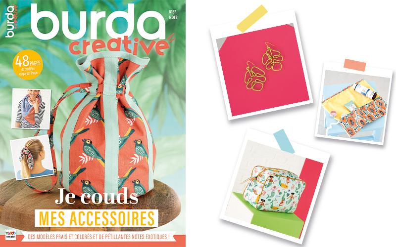 Nouvelle parution : burda creative n° 67 – je couds mes accessoires !