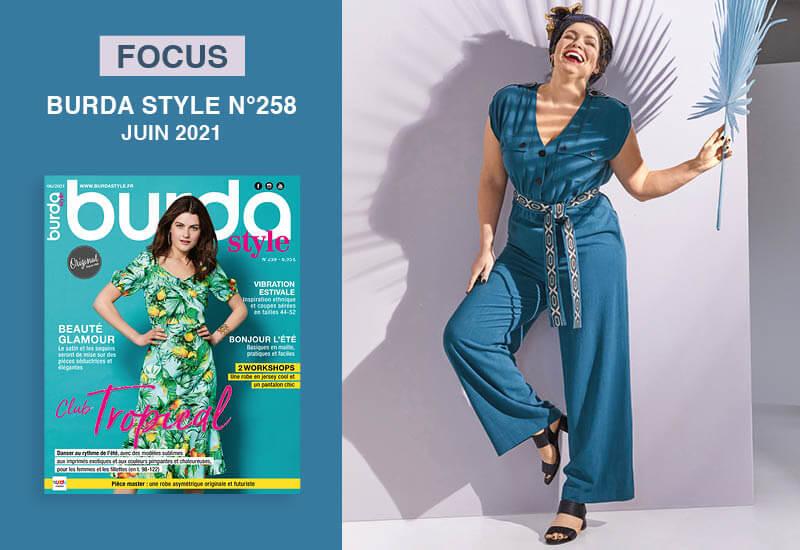 Focus mode Plus burda style n° 06/2021 : vibration estivale !