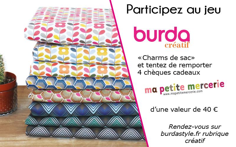[JEU CONCOURS] Burda Créatif n°54 - "Charms de sac"