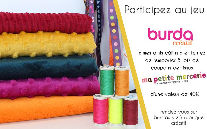 Jeu concours Burda Créatif - « Mes amis câlins »