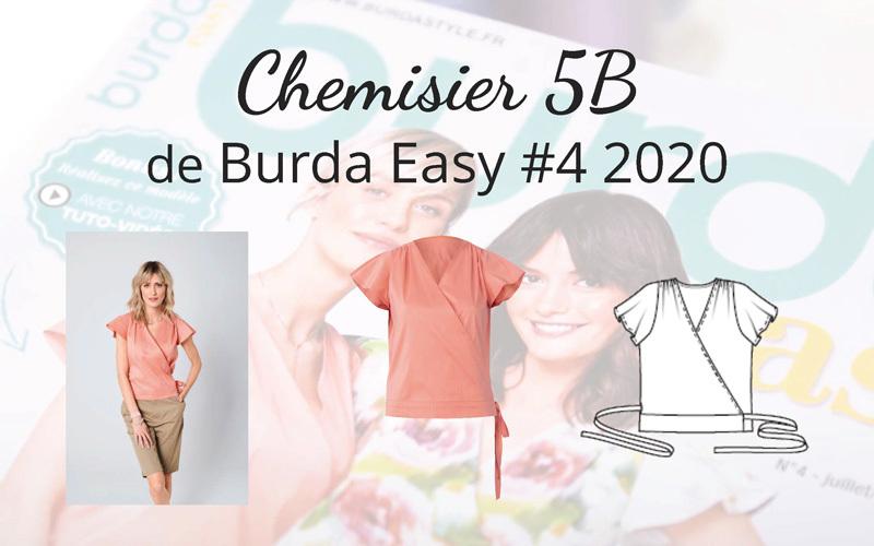 Chemisier 5B - burda easy n°4 juillet/août 2020