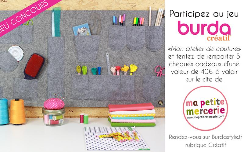 [JEU CONCOURS] Burda Créatif n°50 - "Mon atelier de couture"