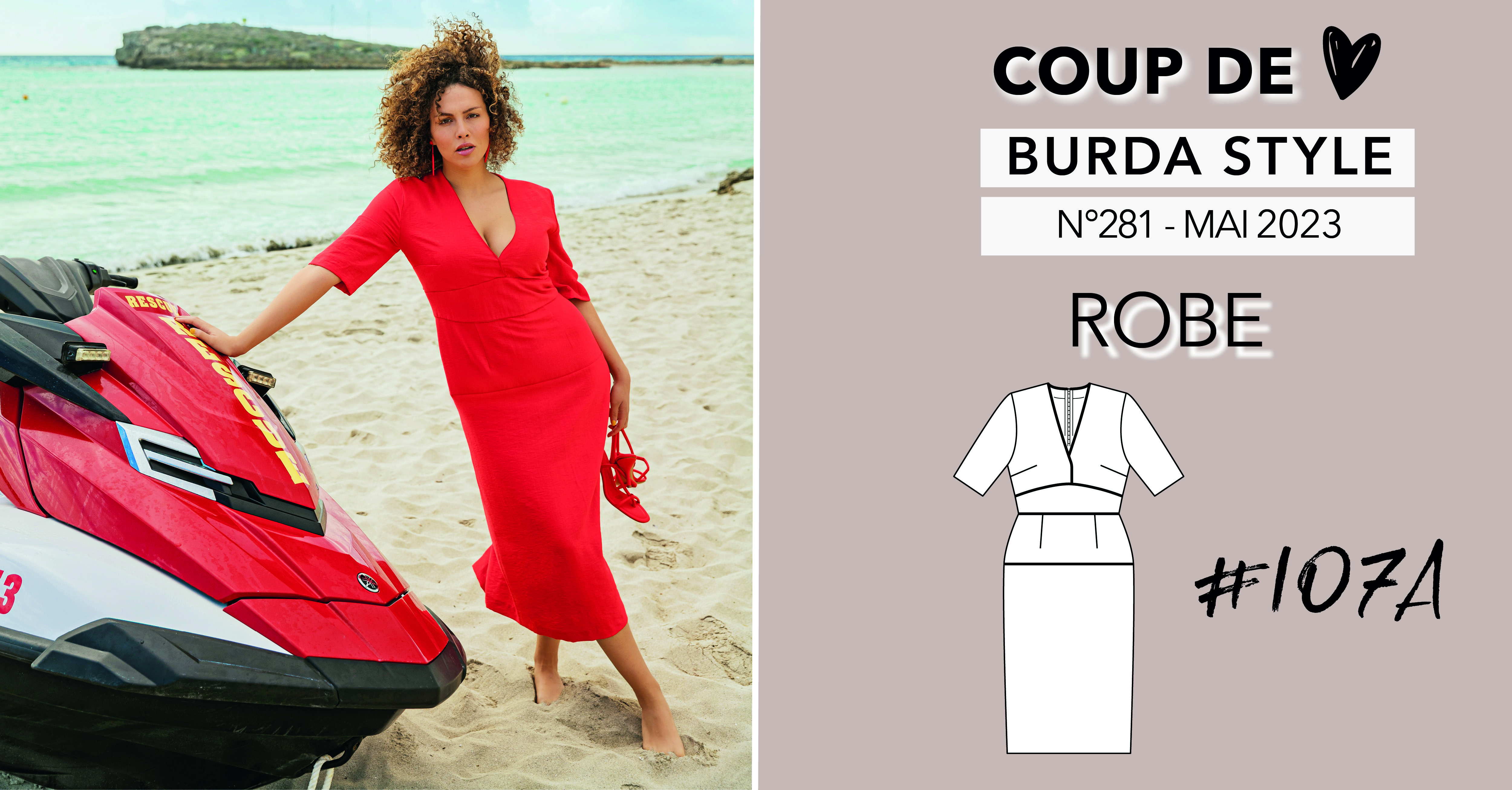 Coup de cœur : une robe midi dans le Burda Style Mai 2023