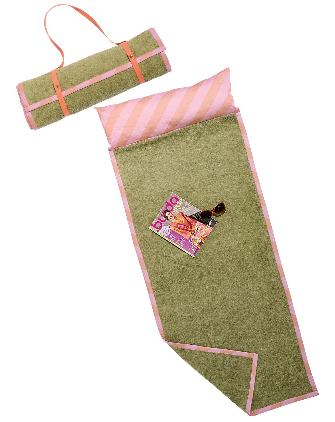 Serviette de plage en tissu éponge n°138 | Burda Style 06/24