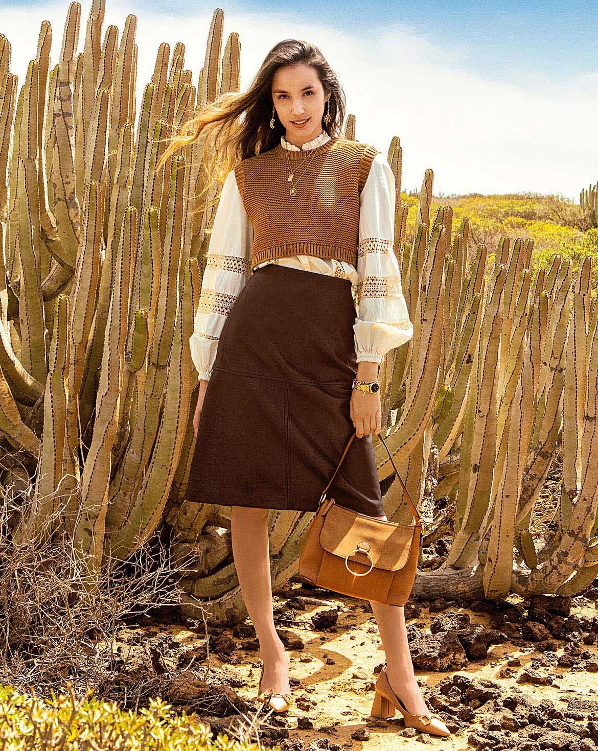 Jupe en cuir n°101 | Burda Style 08/22