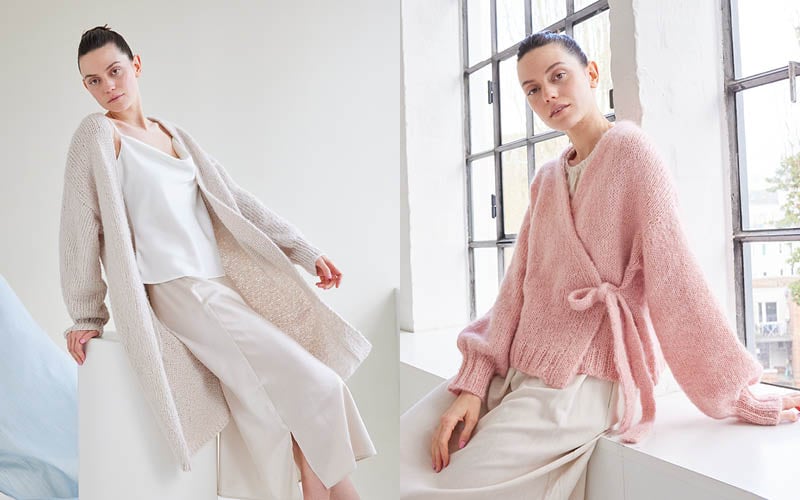 8 patrons de tricot homewear en fils de luxe : douceur et élégance pour l’automne