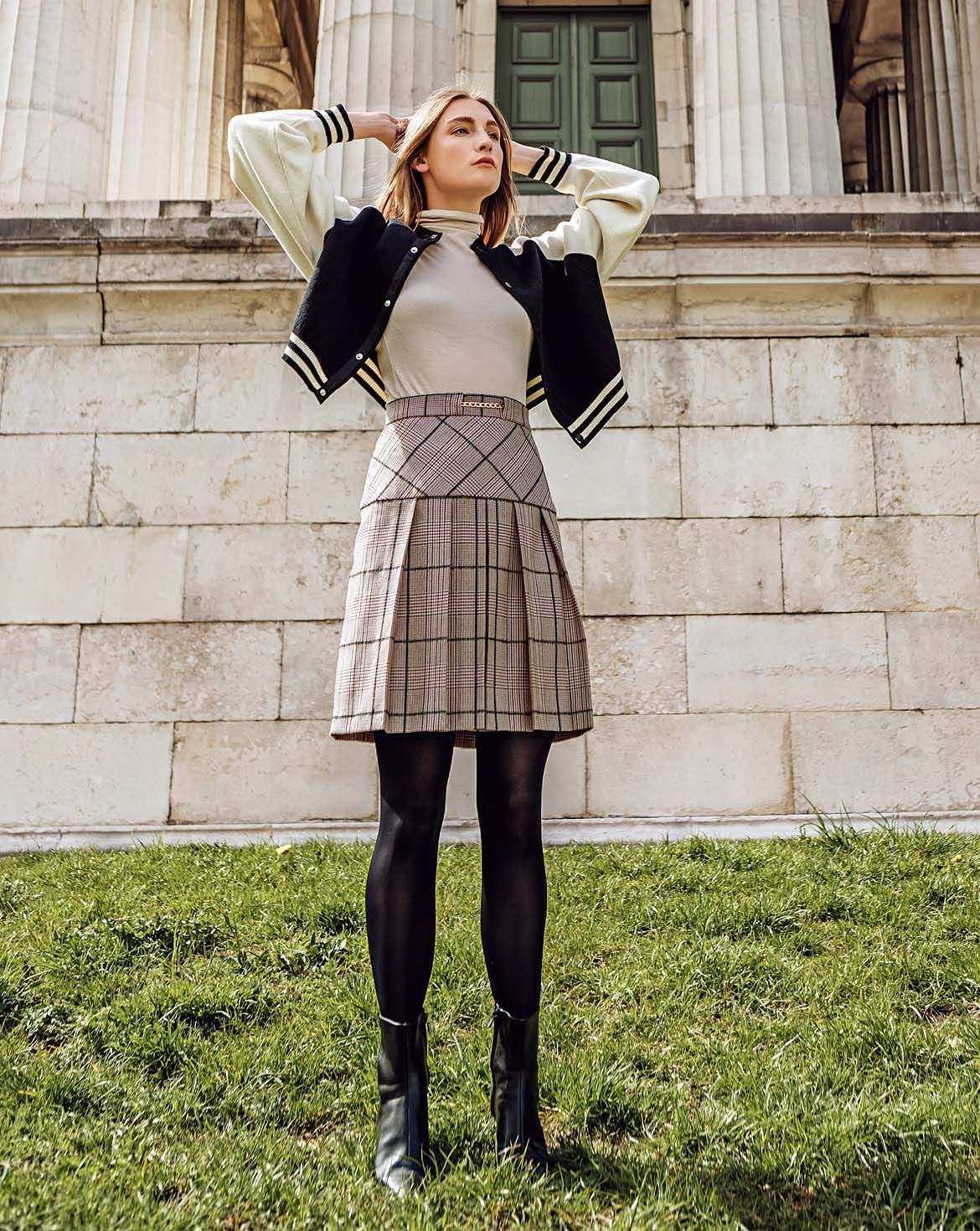 Jupe en fibres mélangées n°107 | Burda Style 09/22