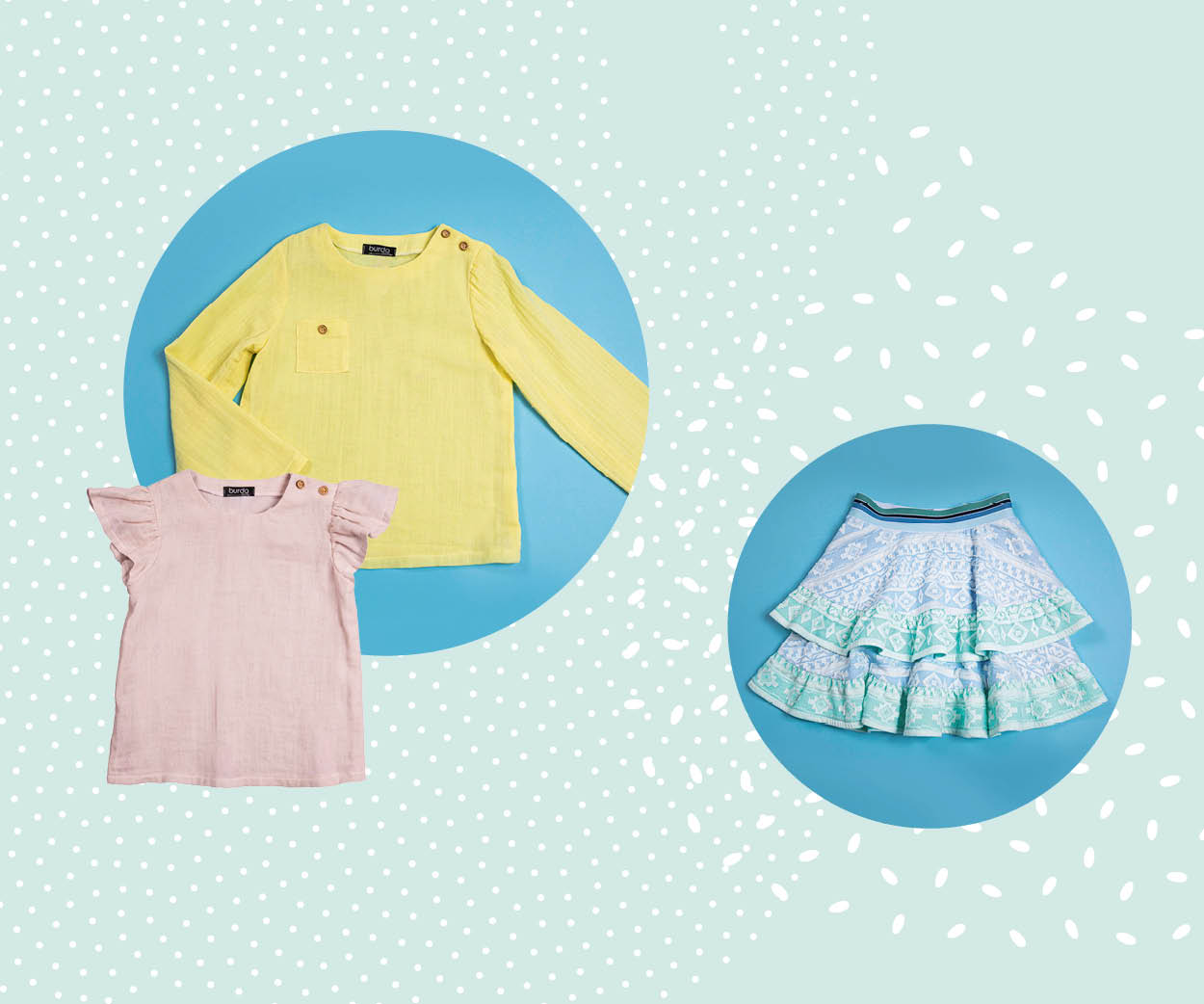 Des hauts et une jupe adorables