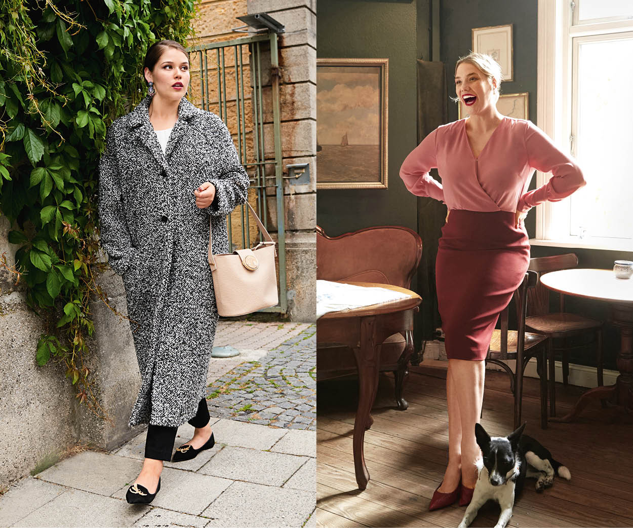 À coudre : un manteau long en bouclé et une robe bipartie