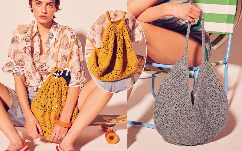 Plein soleil sur les accessoires d'&eacute;t&eacute; au crochet et au tricot
