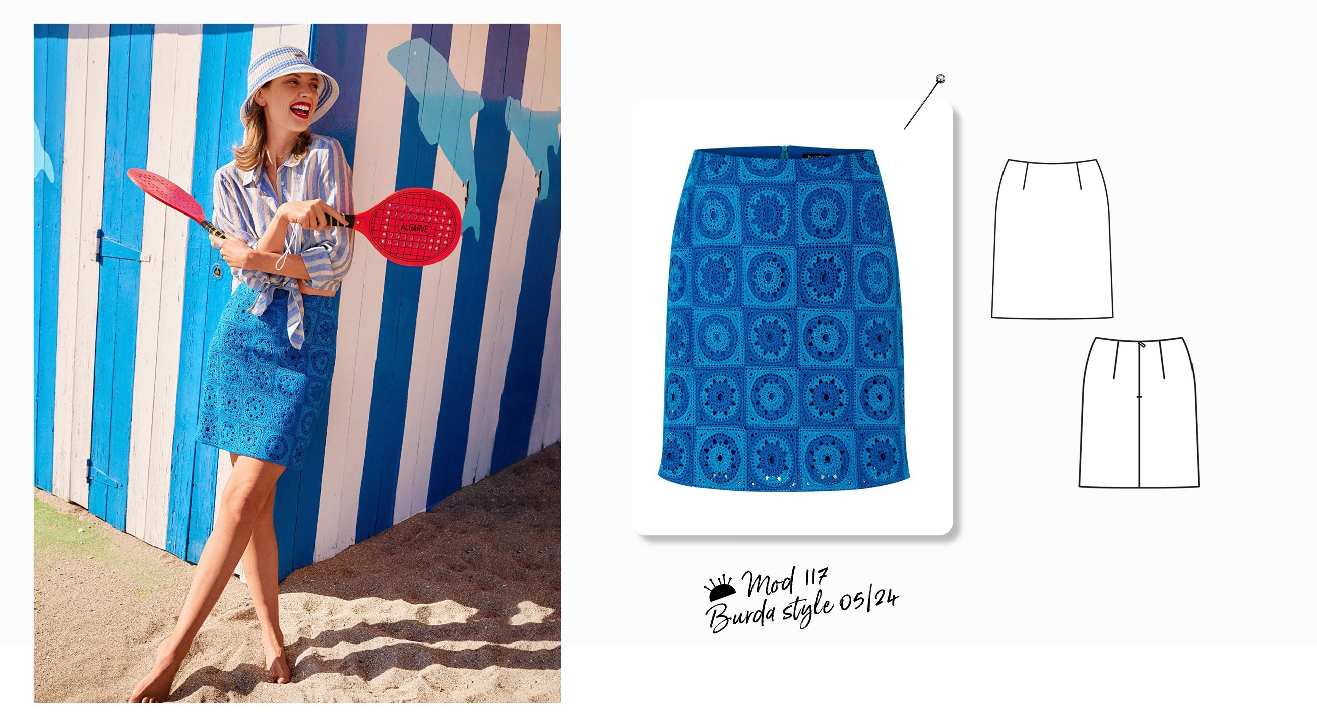 Jupe en dentelle n° 117 | Burda Style 05/24 Jupe en dentelle n° 117 | Burda Style 05/24