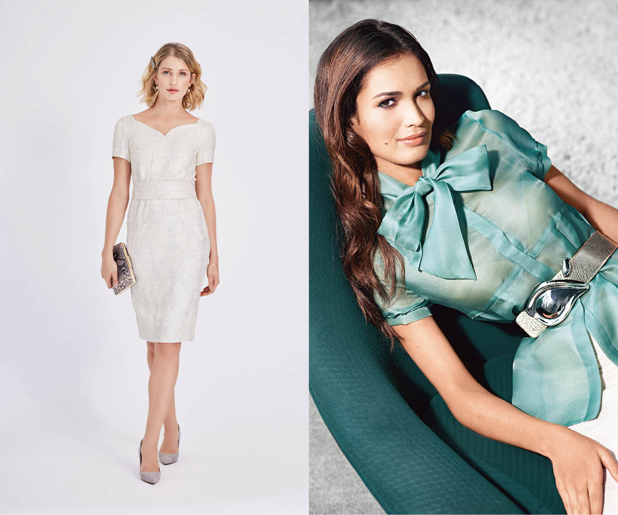 Robe jolie comme un cœur et blouse à lavallière Robe jolie comme un cœur et blouse à lavallière
