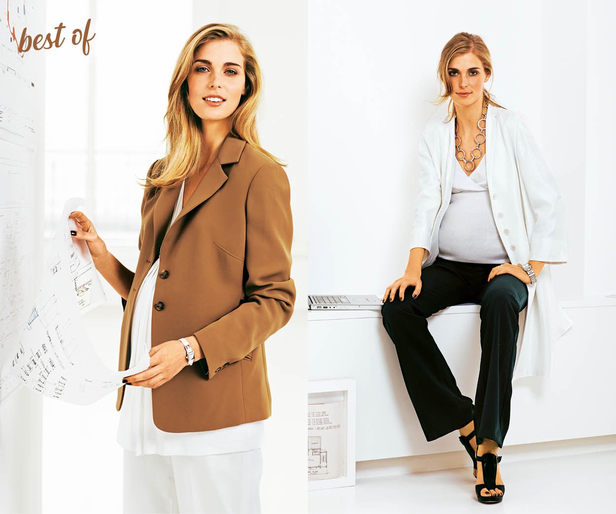 Best of : maternité stylée au bureau
