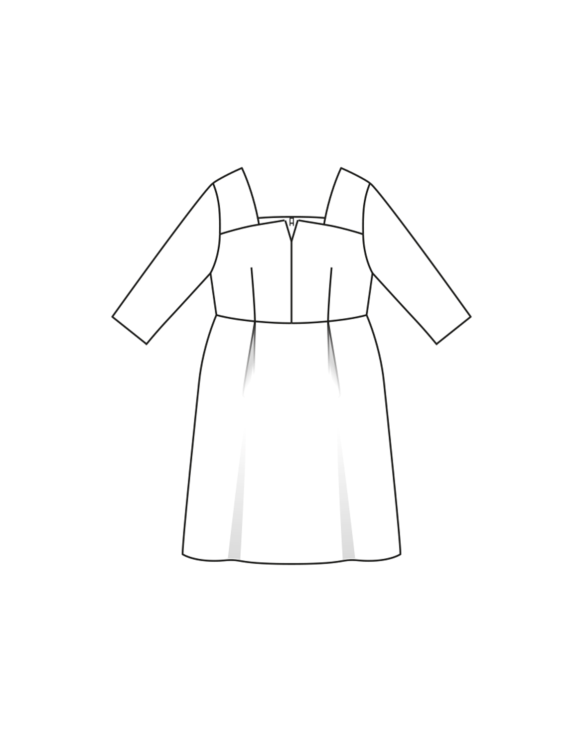 Robe en lainage n°416 | Burda Curvy 04/23