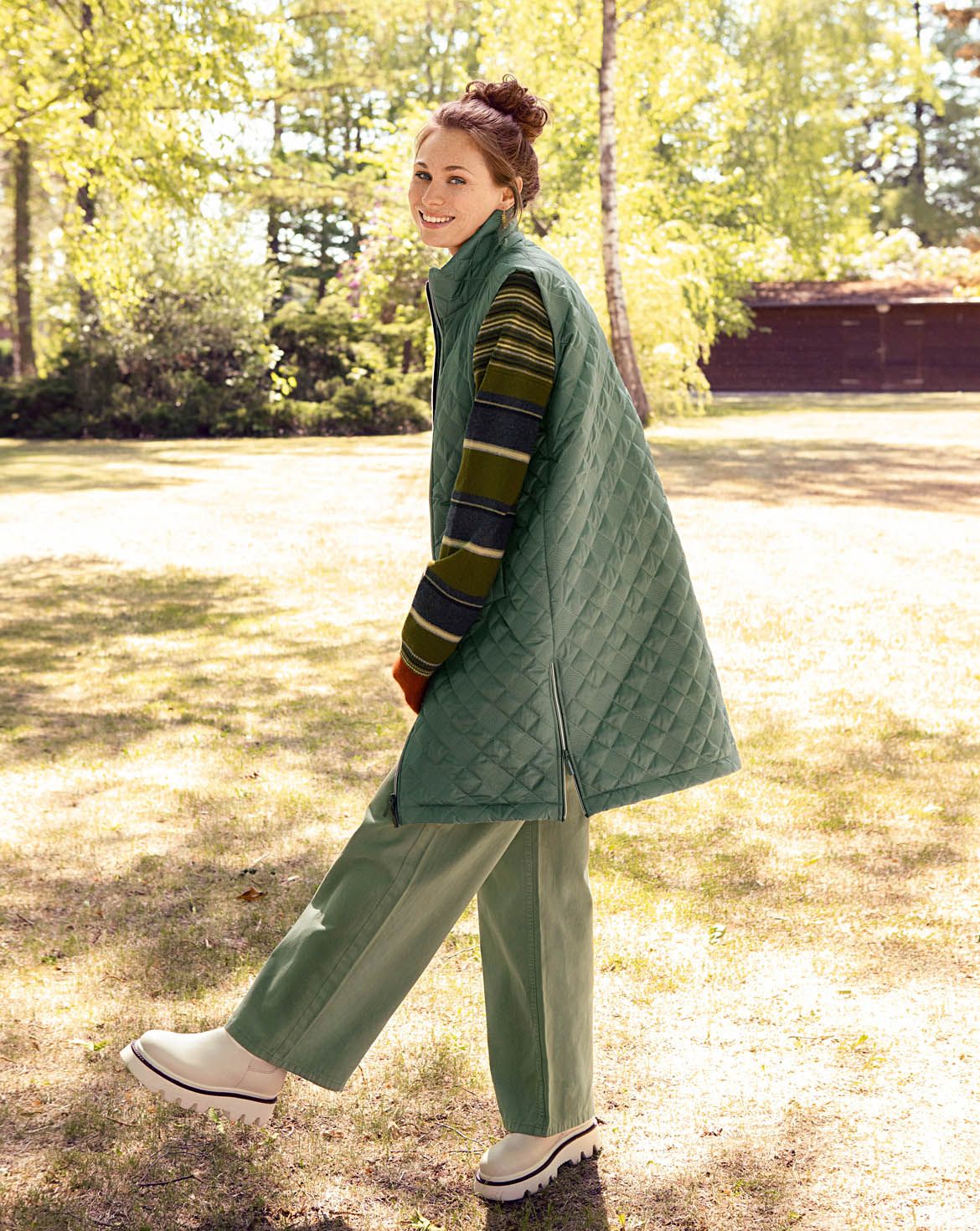 Gilet long en tissu matelassé n°114 | Burda Style 10/22