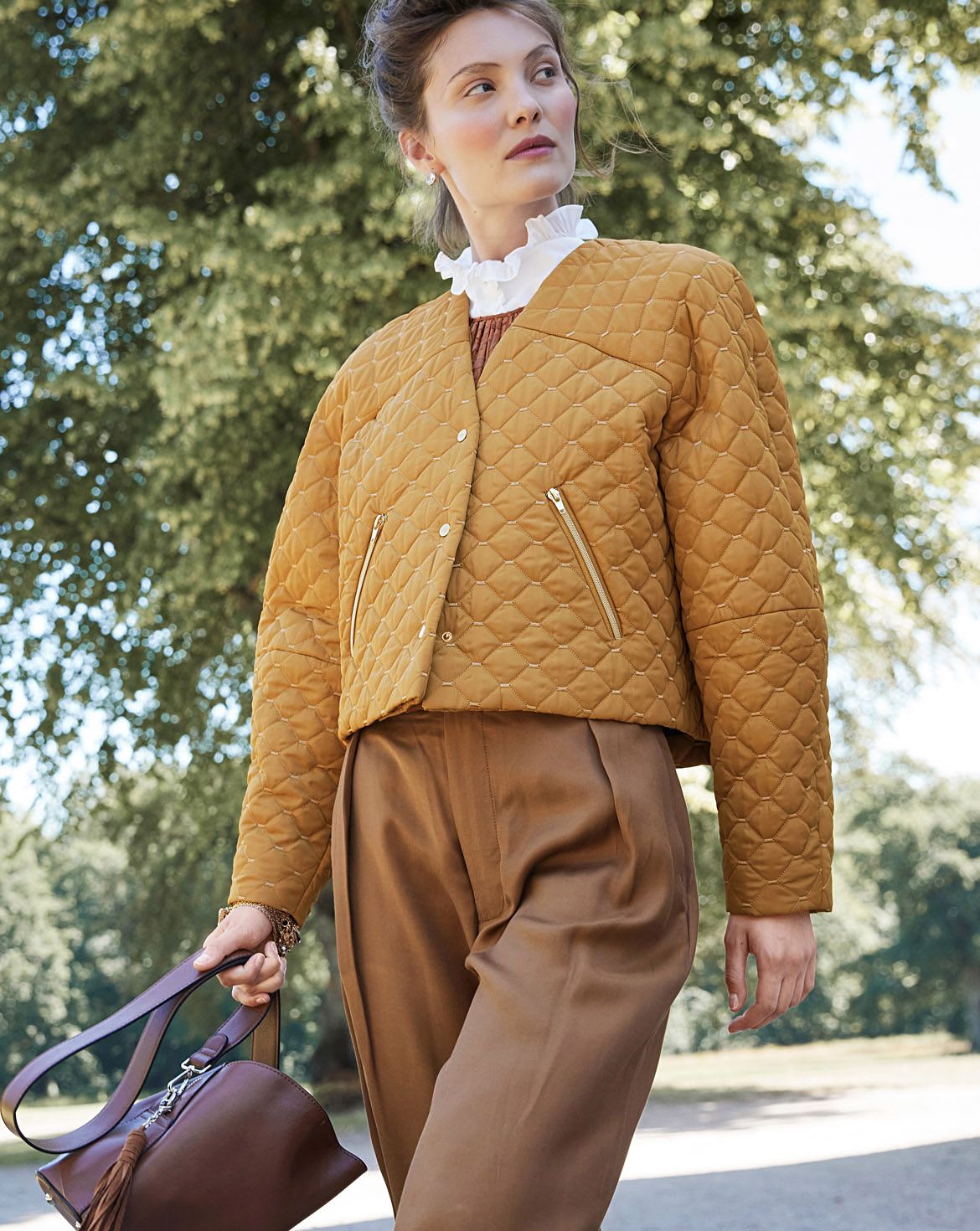 Veste en velours côtelé matelassé n°108 | Burda Style 11/22