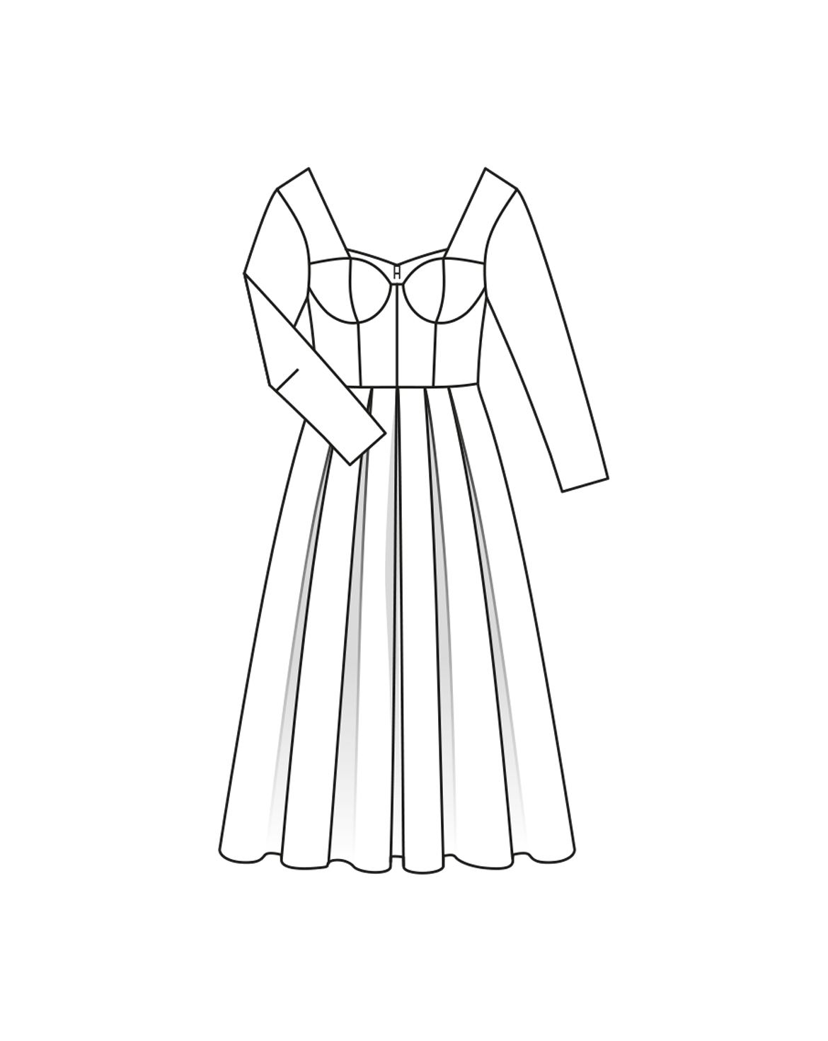 Robe en jacquard n°130 | Burda Style 11/23