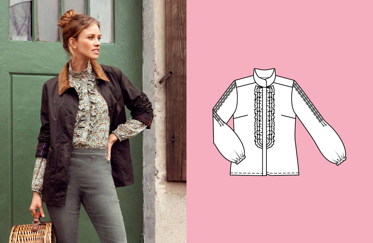Chemisier en viscose n°118 | Burda Style 09/21 Chemisier en viscose n°118 | Burda Style 09/21