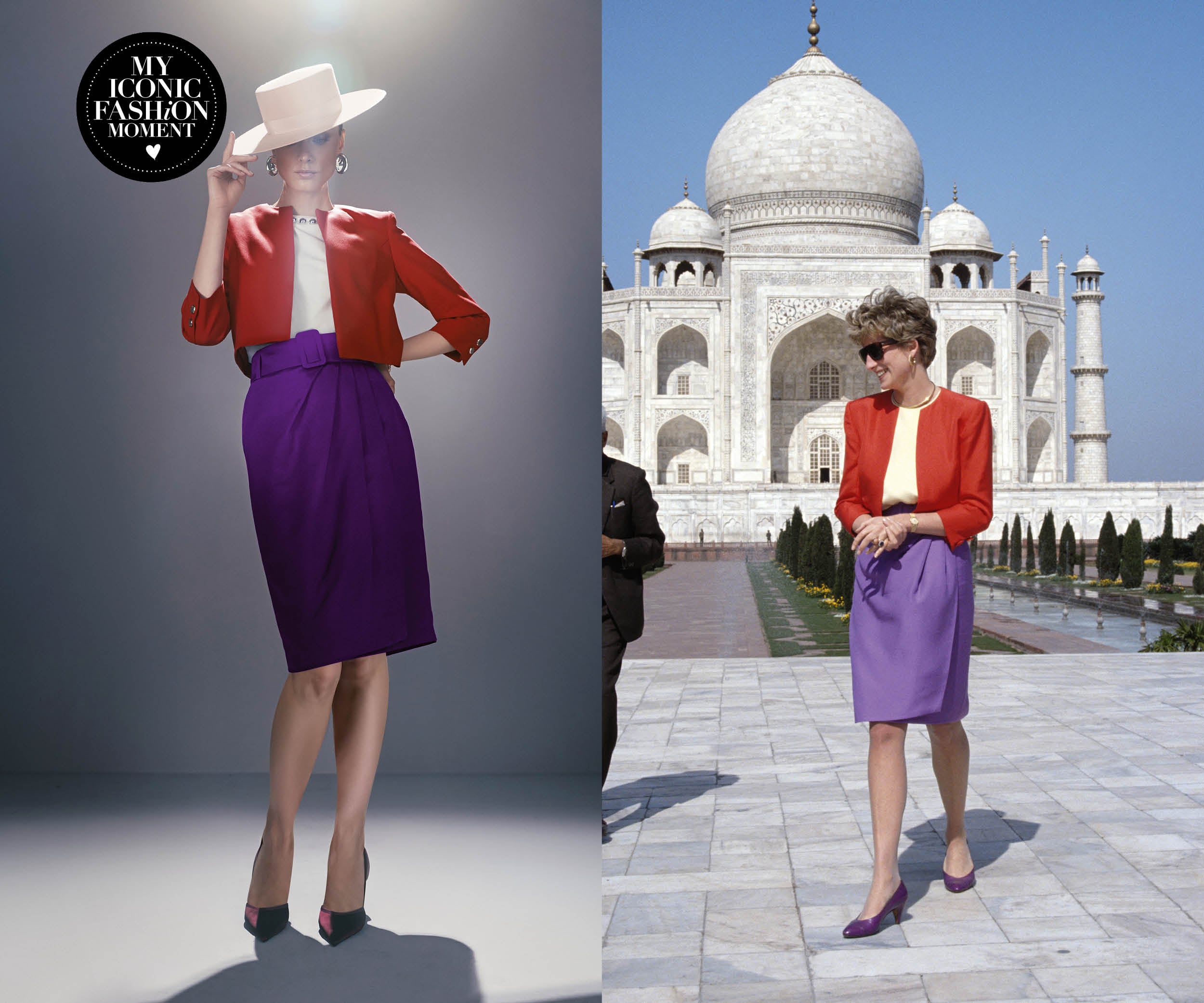  mod&egrave;le iconique de cette &eacute;ditions&rsquo;inspire de la cour royale avec le tailleur port&eacute;  par la princesse Diana en 1992.