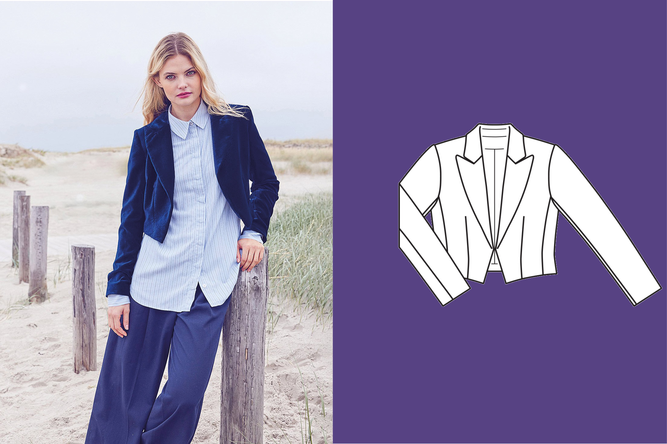 Blazer en velours n°116 | Burda Style 12/25 Blazer en velours n°116 | Burda Style 12/25