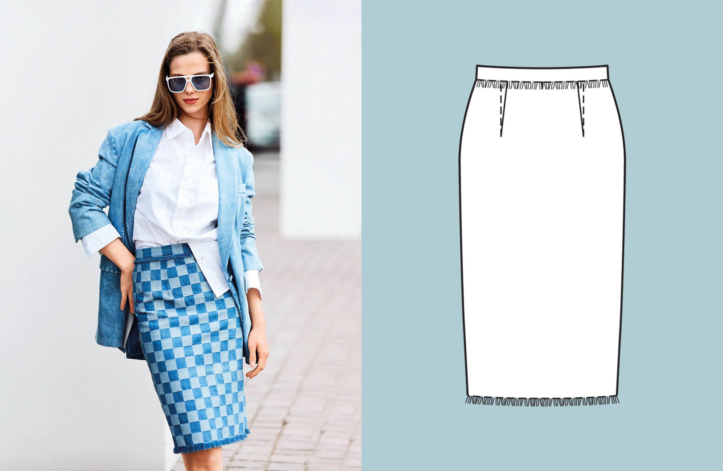 Jupe en denim n°118 | Burda Style 09/24 Jupe en denim n°118 | Burda Style 09/24