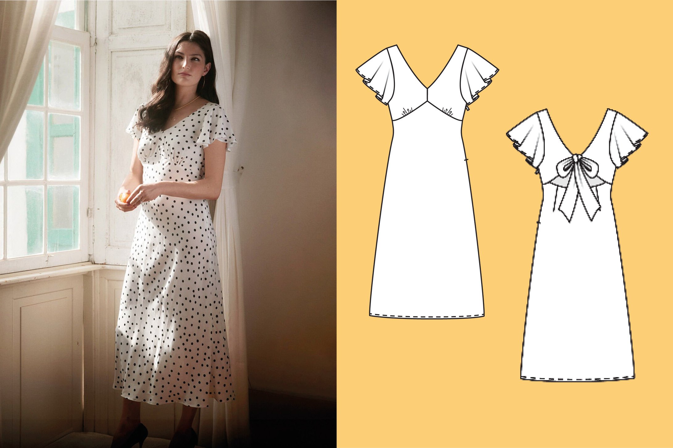 Robe en crêpe n°116 | Burda Style 06/25