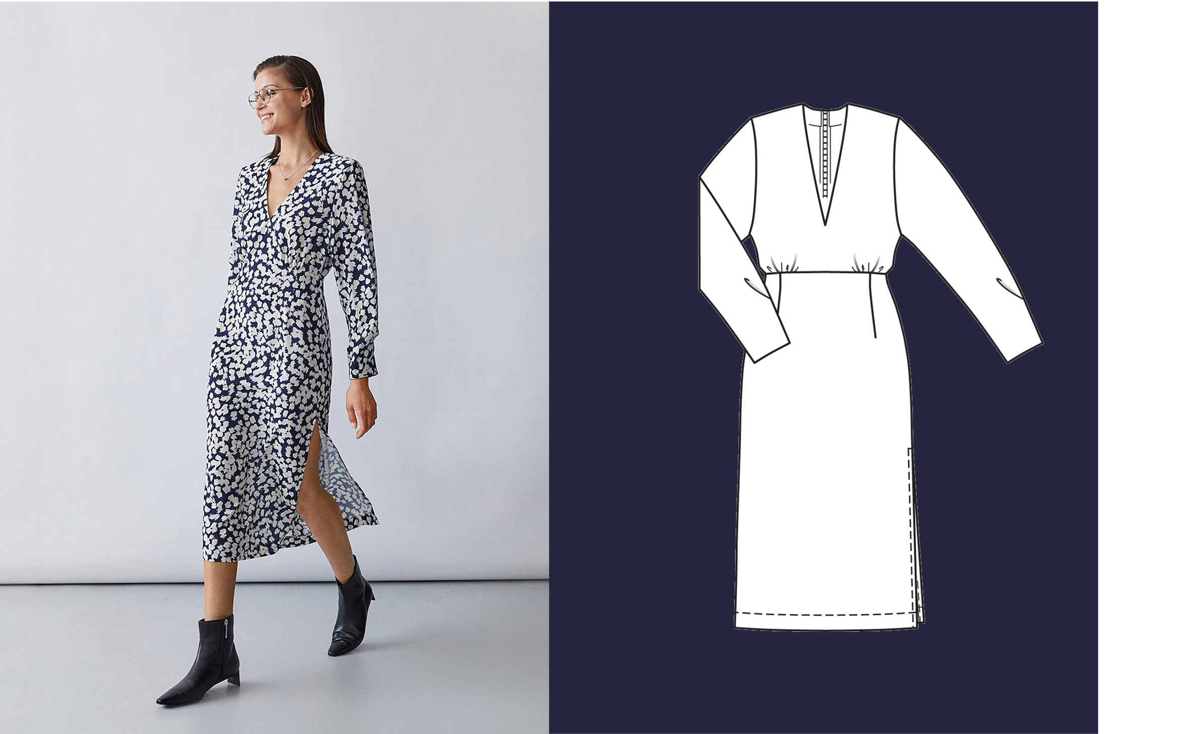 Robe en crêpe n°112 | Burda Style 11/25