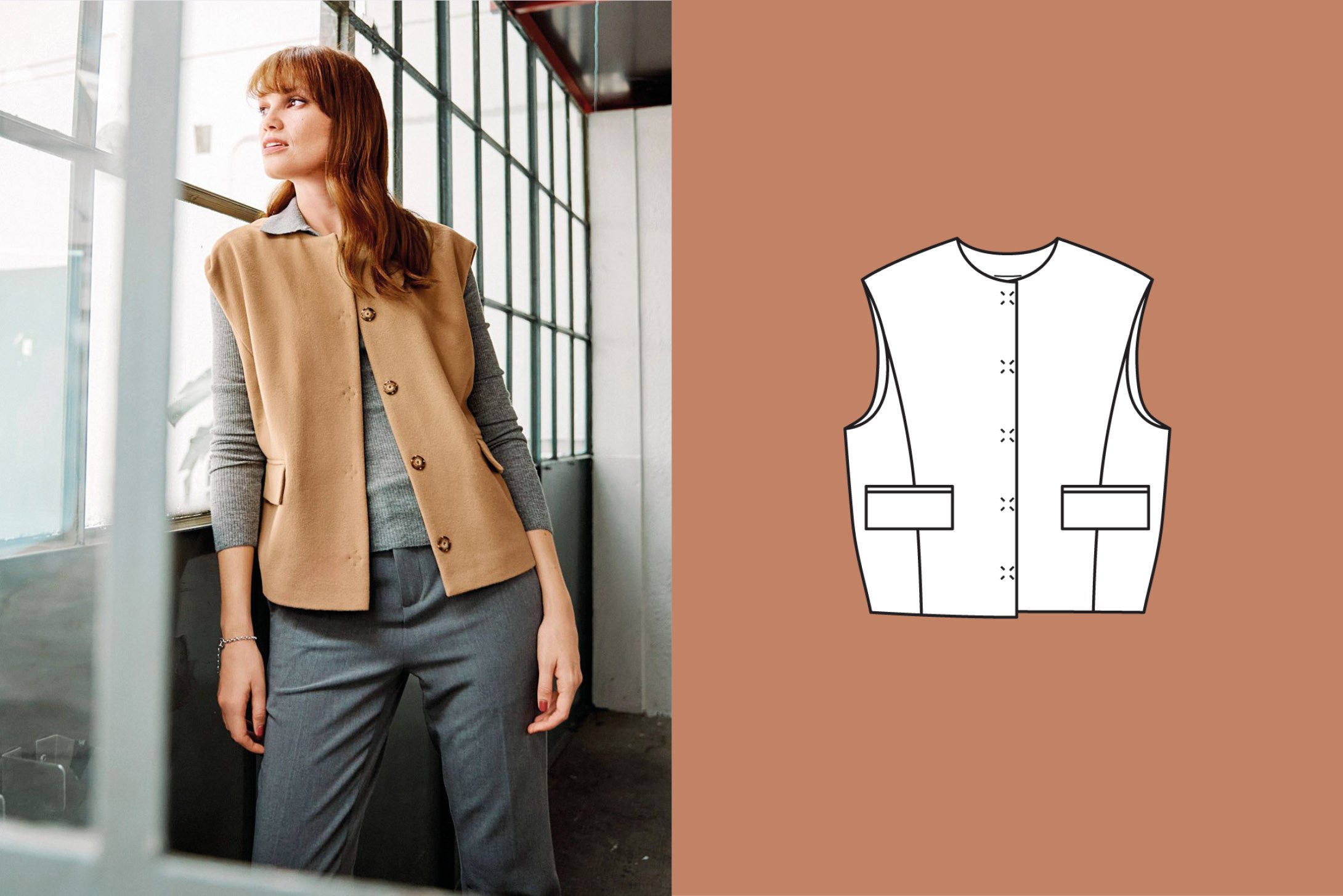 Gilet en lainage n°112 | Burda Style 10/24