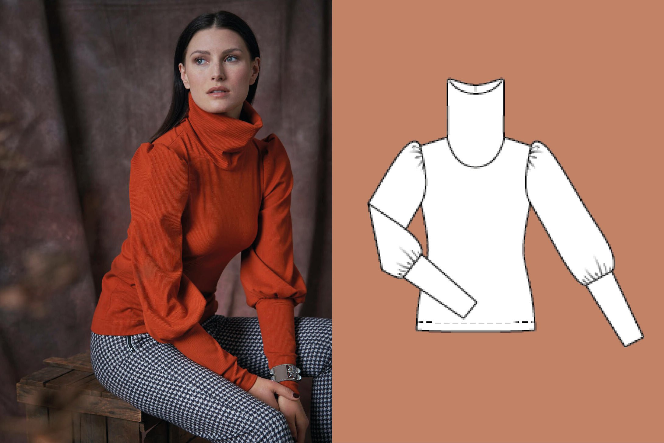 Pull-over en Maille n°112 | Burda Style 10/21